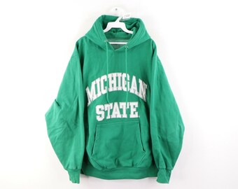 green vintage hoodie