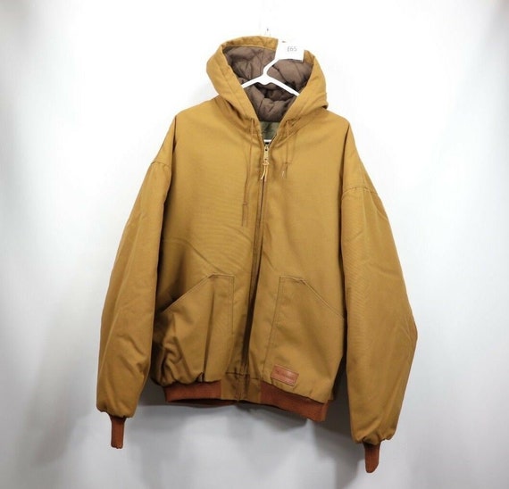 NOS 90s Walls Master Made Mens 3XL Hooded Chore Ba