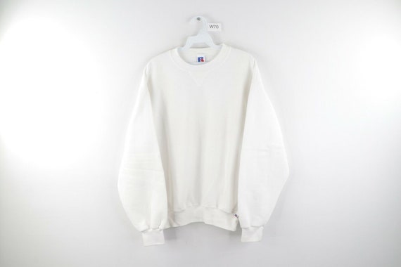 90s Russell Athletic Mens Medium Casual Blank Crew