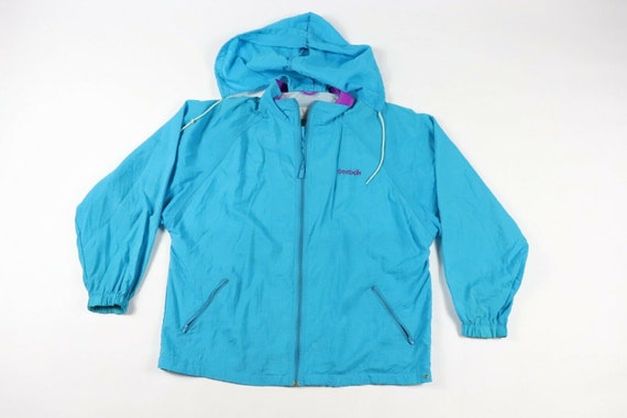 90s Reebok Mens Large Stitched Spell Out Hooded Wi