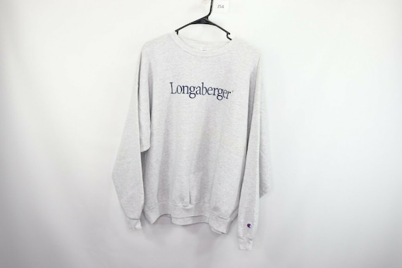 90s Champion Mens 2XL Longaberger Spell Out Crewne