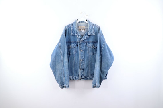 90s Streetwear Mens Large Distressed Faded Denim J