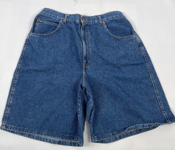 90s High Rise Shorts Faded Denim Vintage Jay Jacobs High Waisted Small 29