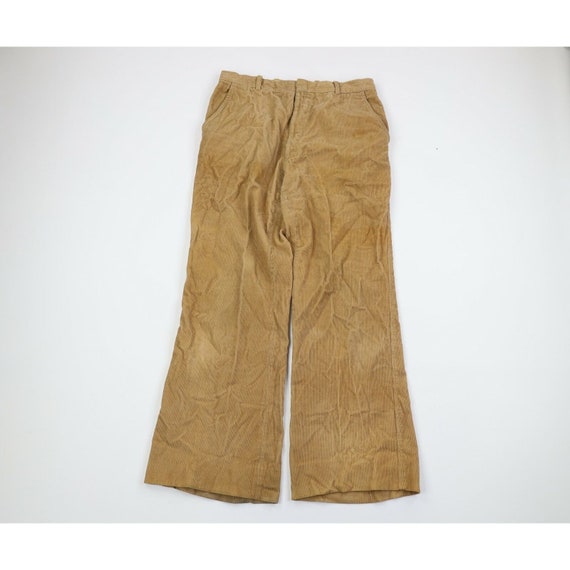 PG Casual Mens Brown Corduroy Flat Front Straight Leg Dress Pants Size 32 x 32 PG Casual Mens Brown Corduroy Flat Front Straight Leg Dress Pants Size 32 x 32