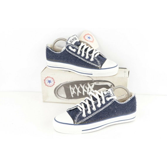 NOS 90s Converse All Star Low Inside Out Denim Shoes - Etsy