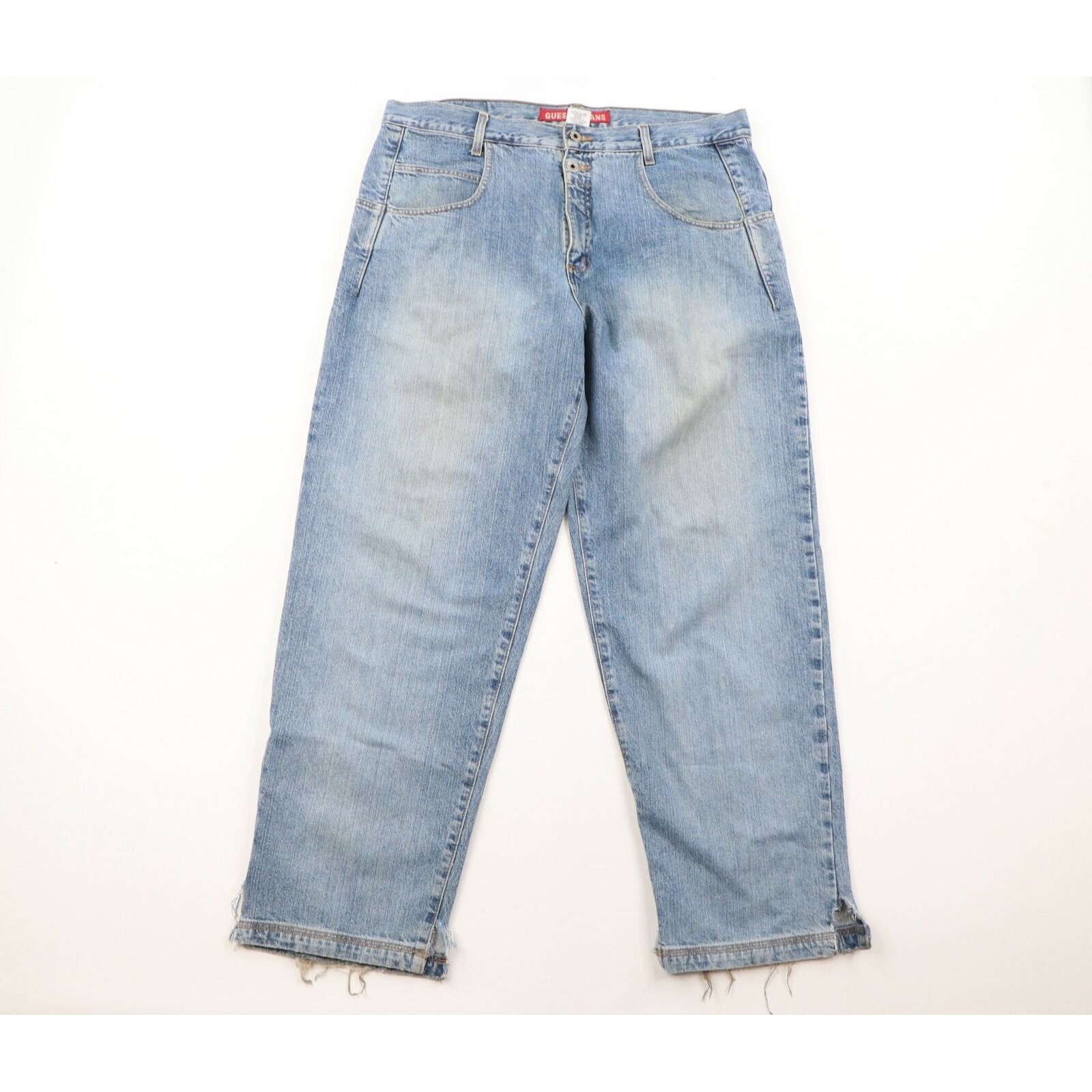 90s Guess Jeans Mens 38x32 Spell Out 
