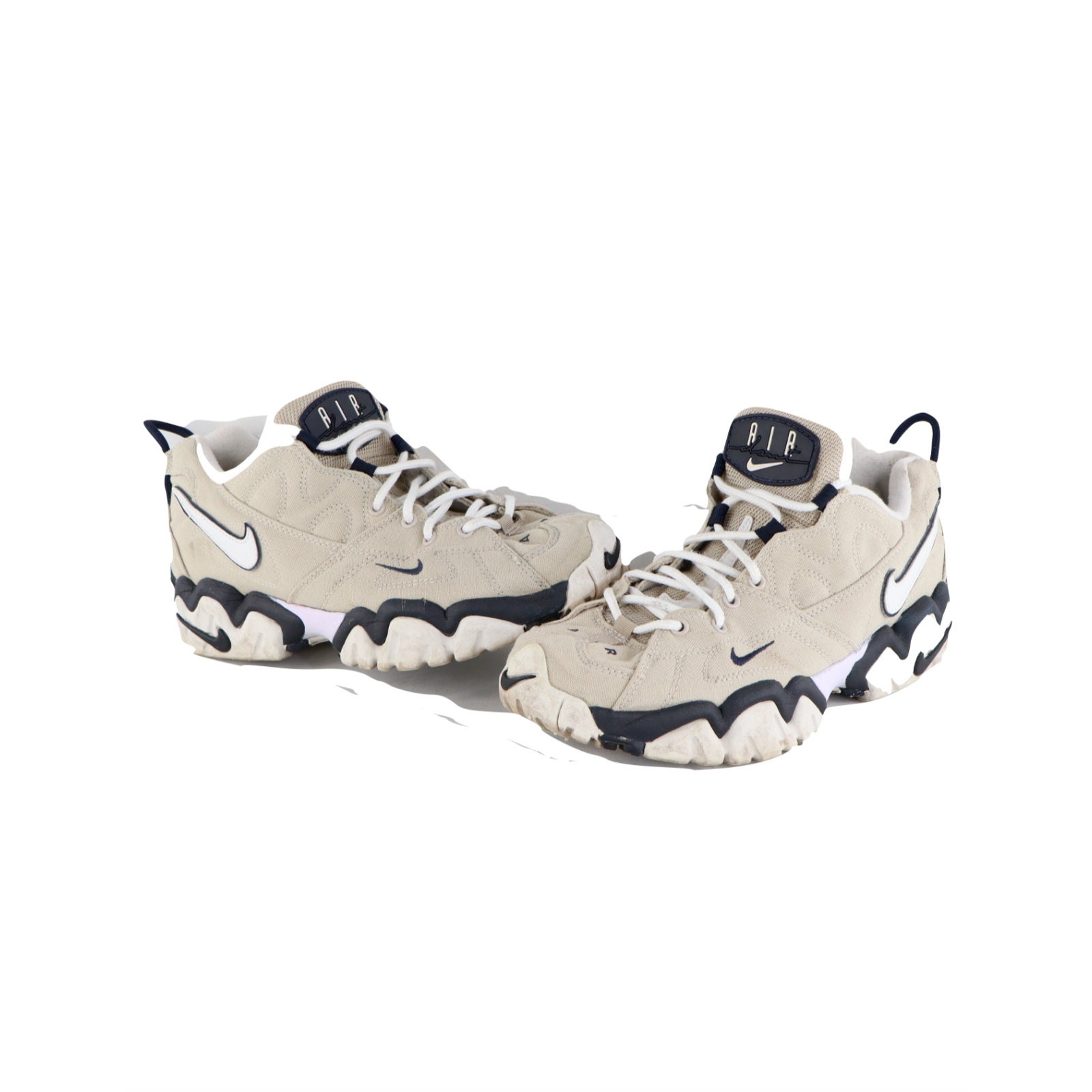 90s Nike Air Spell Out Mini Swoosh Canvas Shoes Sneakers Khaki - Etsy