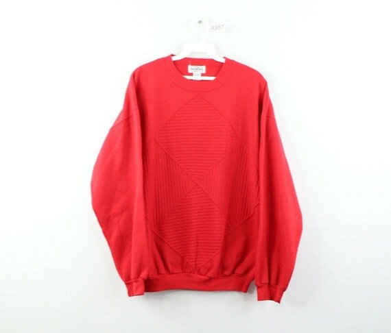 90s Streetwear Mens Large Faded Blank Long Sleeve