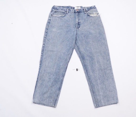 90s Streetwear Mens 38x28 Acid Wash 