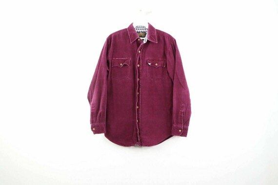 90s Streetwear Mens Small Micro Corduroy Double Po