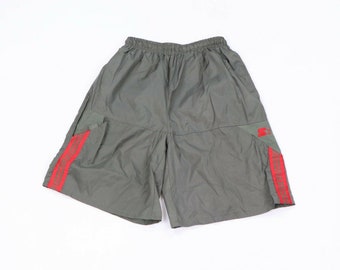 Vintage 70's Plaid Nylon Jersey Shorts 