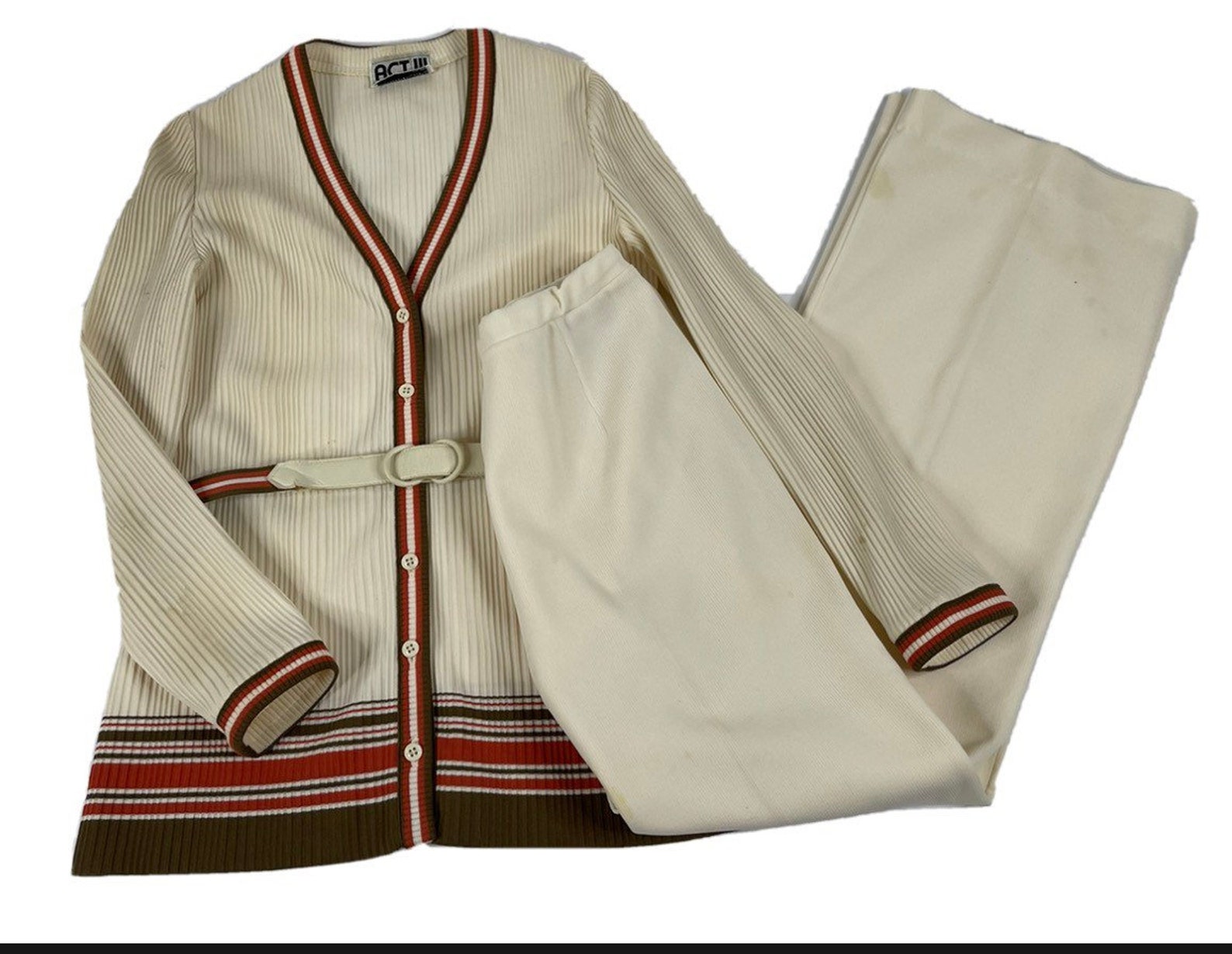 60s womens pant suit