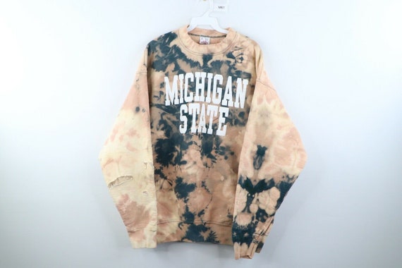 90s Mens XL Michigan State University Acid Wash Th
