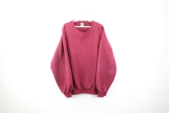 90s Russell Athletic Mens 2XL Blank Faded Crewneck