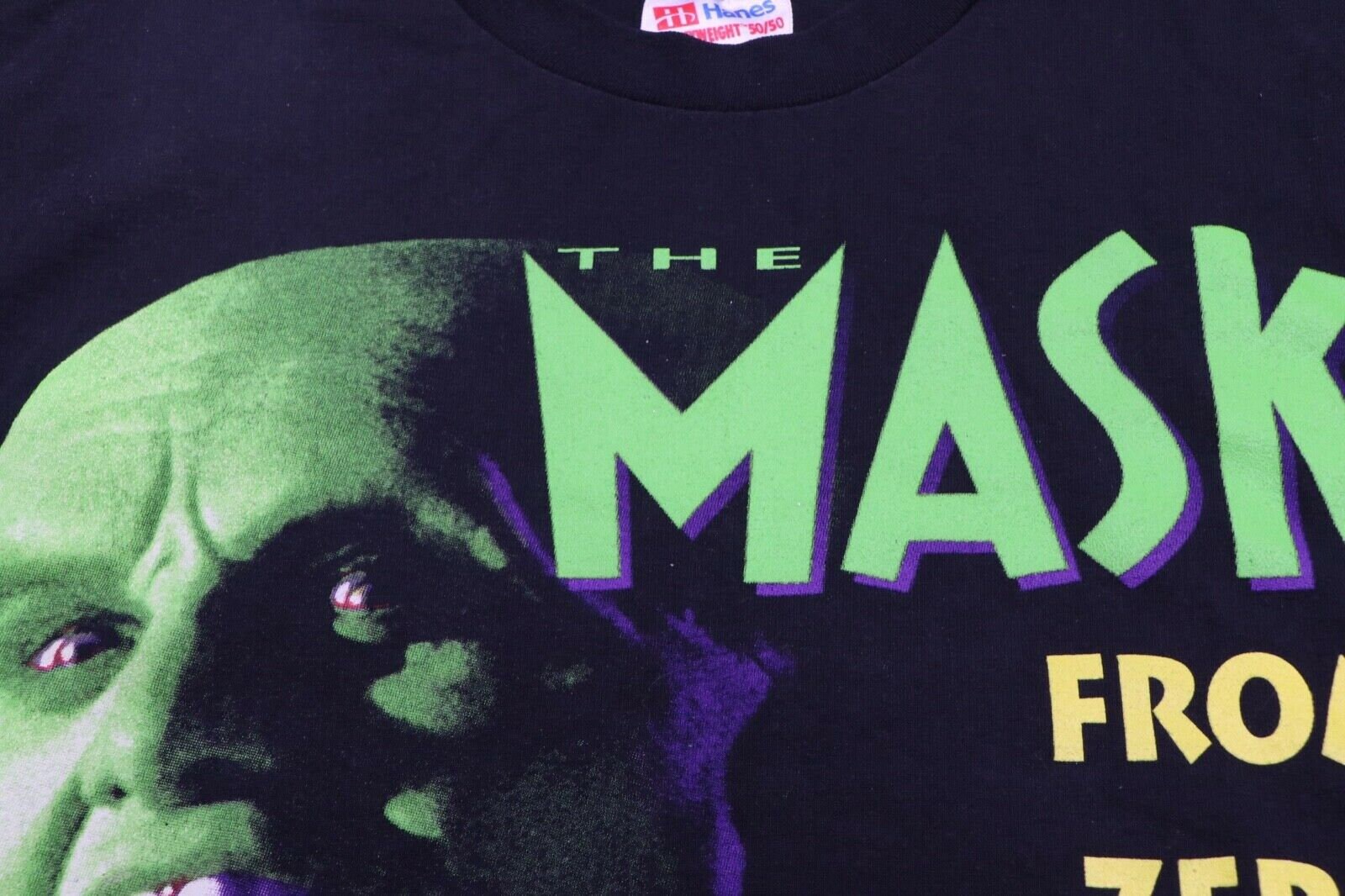 90s Jim Carrey the Mask Movie Promo Spell Out Short Sleeve - Etsy