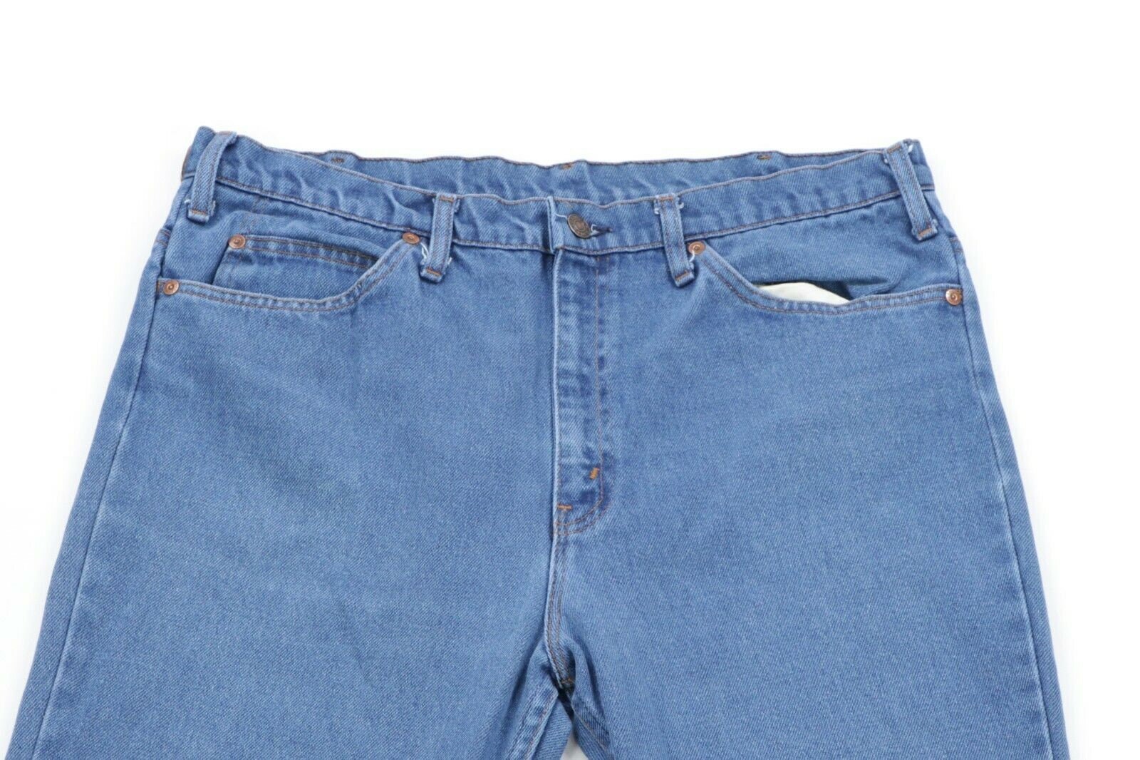 80s Rockabilly Mens 34x32 Distressed Straight Leg Denim Jeans | Etsy