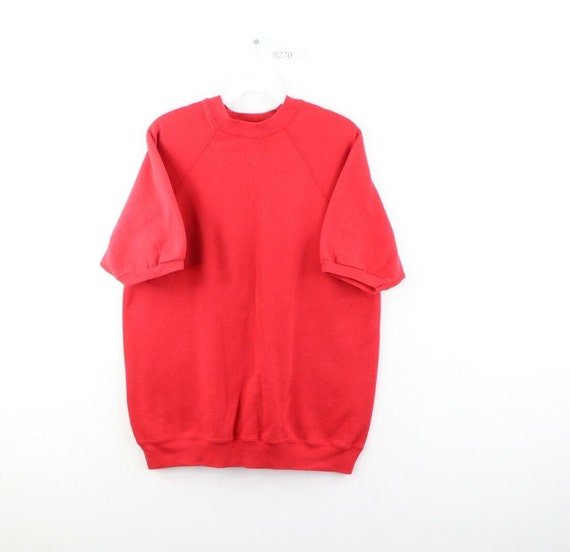 90s Streetwear Mens Large Faded Blank Short Sleeve