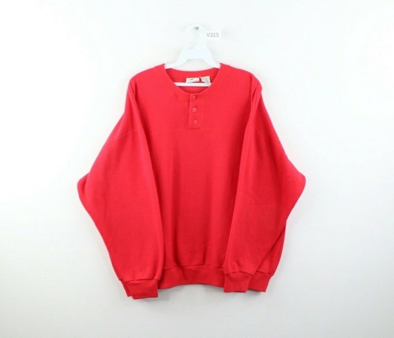 90s Streetwear Mens Large Faded Boxy Fit Blank Hen