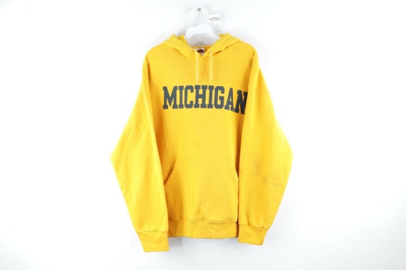 90s Mens XL University of Michigan Spell Out Distr