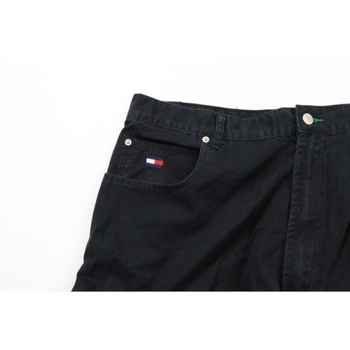 90s Tommy Hilfiger Mens 40x32 Faded Spell Out Baggy Wide Leg Chino Pants, Vintage Tommy Hilfiger Baggy shops Pants, Wide Leg Chino Pants, 1990s