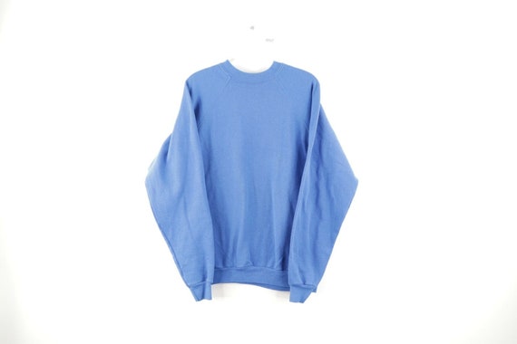 90s Streetwear Mens Medium Faded Blank Crewneck Sw