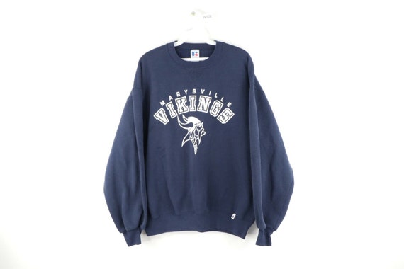 90s Russell Athletic Mens Large Vikings Spell Out