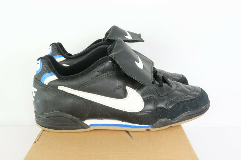 NOS 90s Nike Tiempo Pro TR Indoor Soccer Shoes Black Leather | Etsy