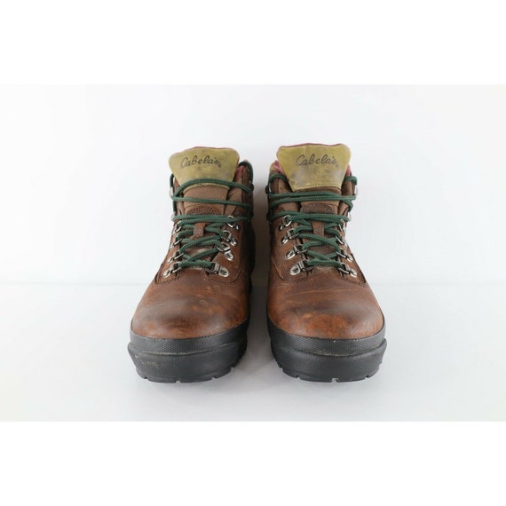 90s Cabelas Mens 10 B Goretex Leather Waterproof Hiking Boots Brown, Cabelas Goretex Hiking Boots, Mens Leather Waterproof Boots Brown