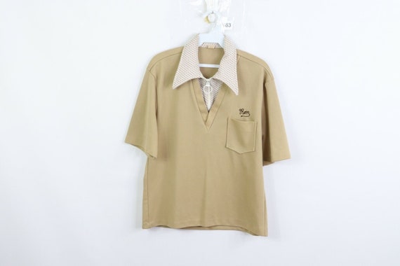 50s Mens Medium Hand Chain Stitch Spell Out Rockab