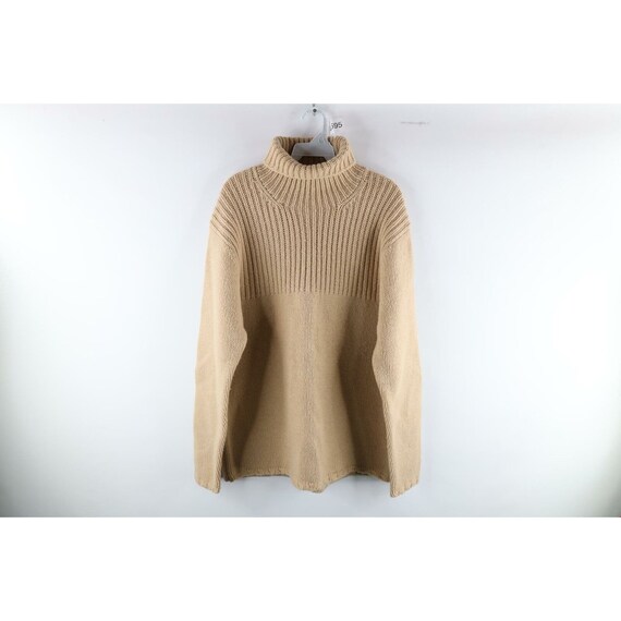 90s Gap Mens Large Lambswool Ribbed 