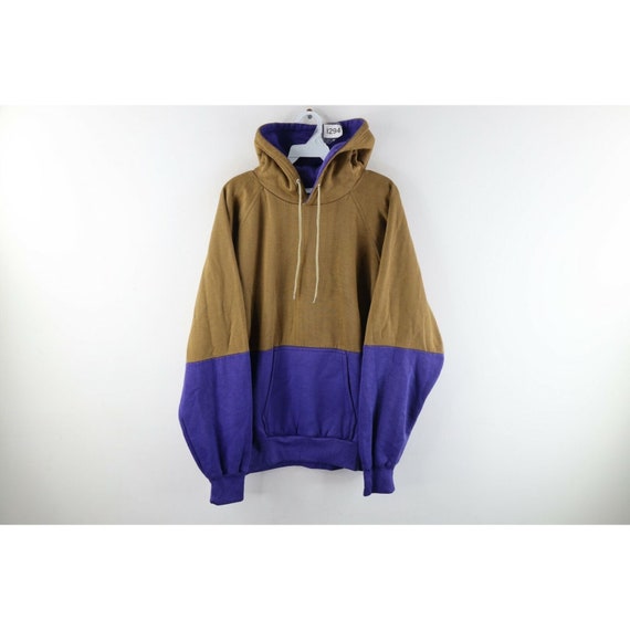 Faded Color Block Hoodie Sweatshirt - Etsy