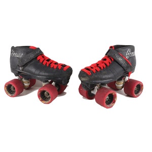 90s Riedell Carrera Leather Speed Skate Roller Skates Derby - Etsy