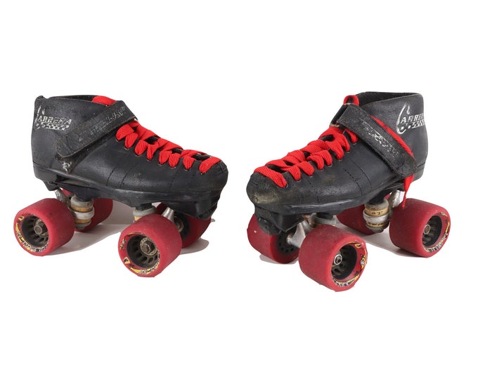 90s Riedell Carrera Leather Speed Skate Roller Skates Derby Etsy