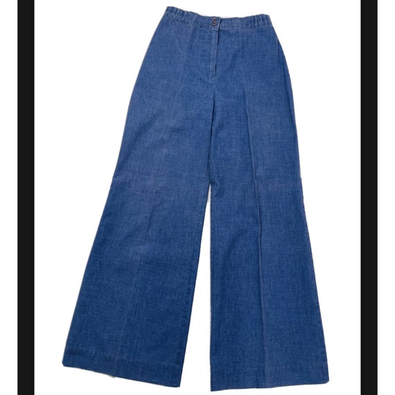 70s Hippy Womens 8 Wide Leg High Rise Jeans USA, 7