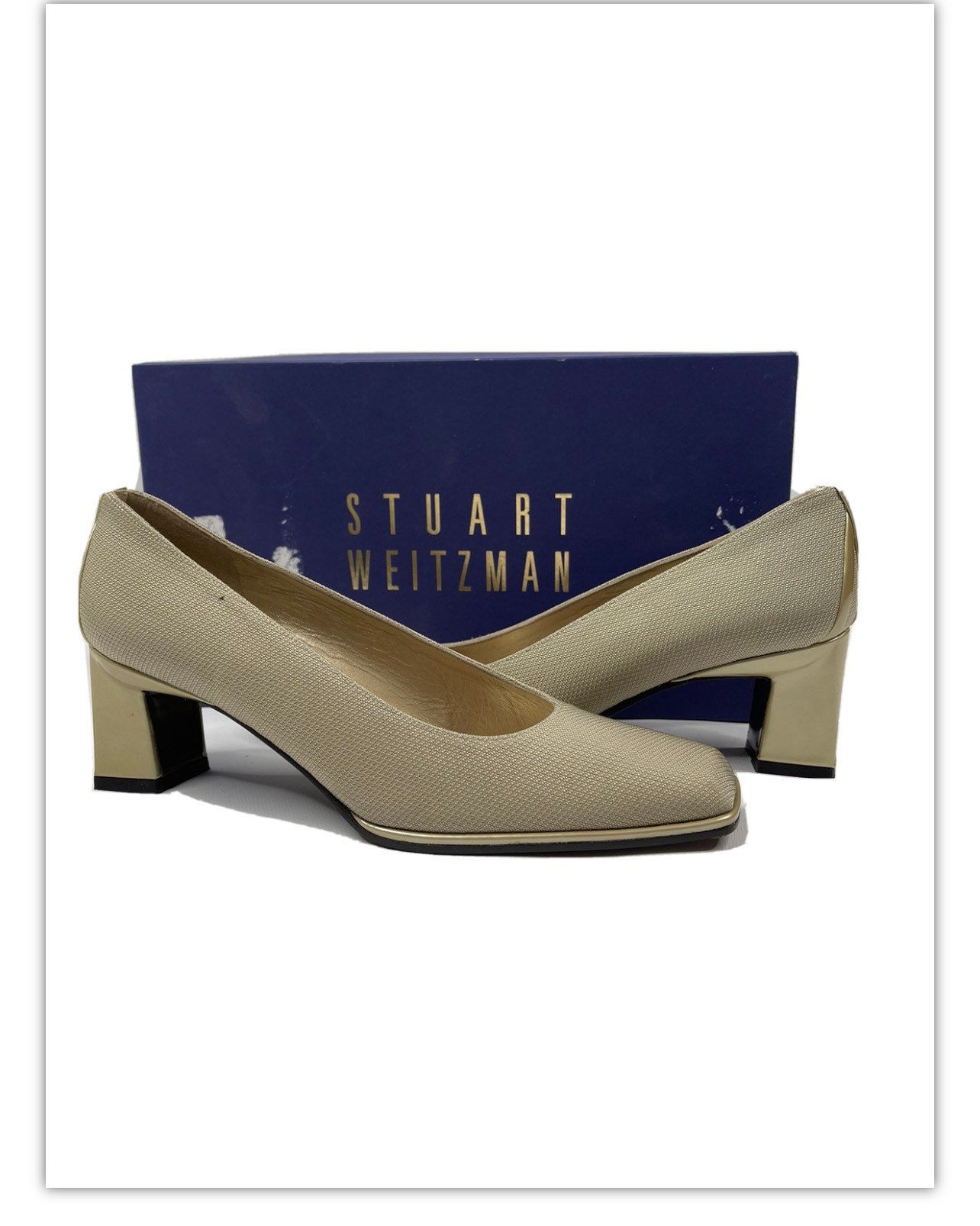 NOS Stuart Weitzman Womens 6.5 AA Beige 