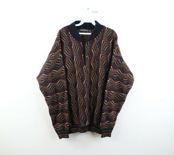90s Streetwear XL Ed Bassmaster Multicolor Striped