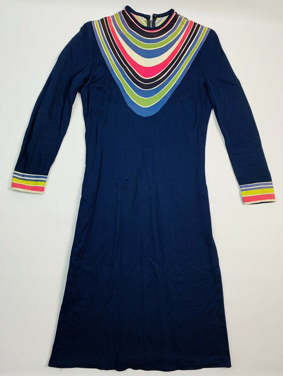 Vintage 60s 70s Psychedelic Go-Go Dress, 1960s Psy