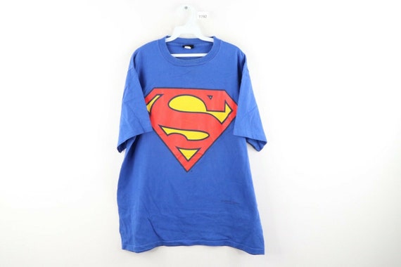 Royal blue superman t shirt 