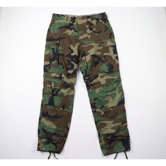 90s Mens Large Faded Military Woodland Camouflage Combat - Etsy