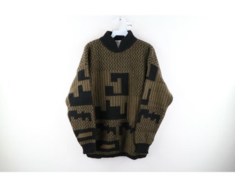 80s Gap Mens Size Large Wool Knit Coogi Style Ed Bassmaster Dad Sweater, Vintage Gap Sweater, 1980s Wool Sweater, Vintage Dad Sweater, 1980s