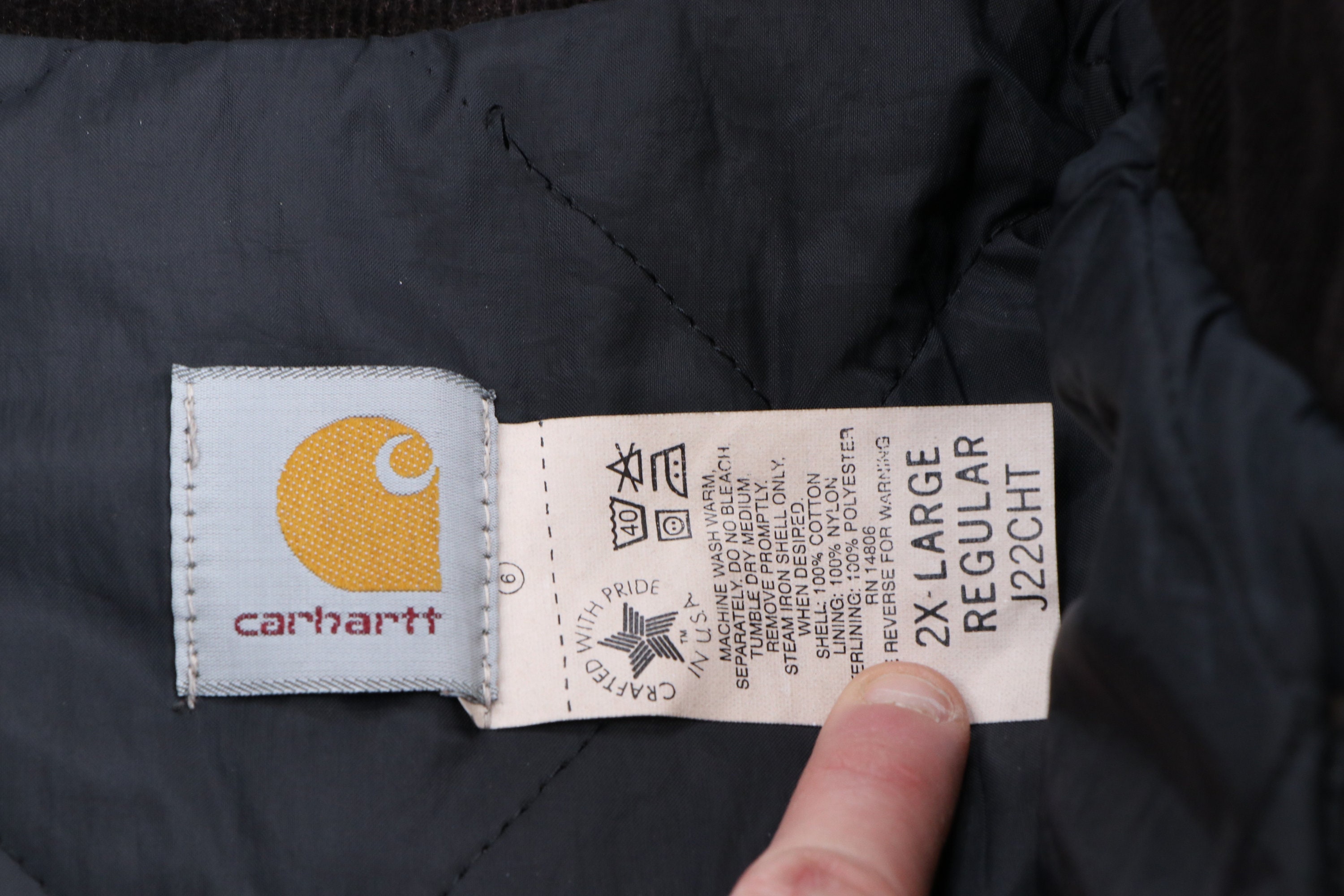 NOS Vintage 90s Carhartt Spell Out Arctic Quilt Lined - Etsy