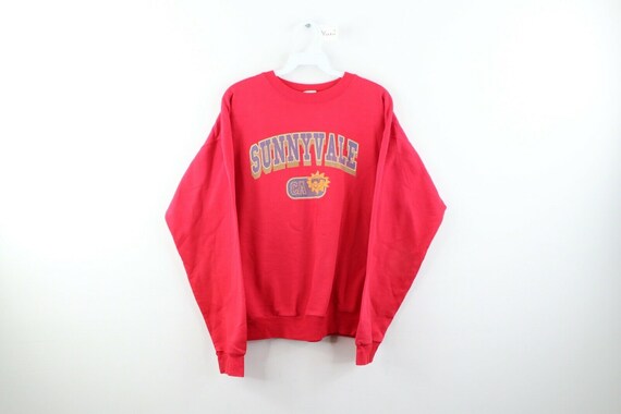 90s Streetwear Mens Small Sunnyvale CA Spell Out F