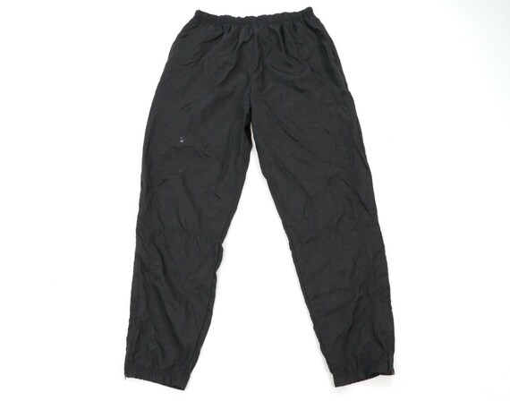 90s Reebok Mens Large Stitched Spell Out Nylon Jog