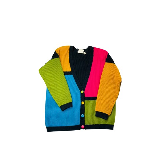 mens rainbow cardigan sweater