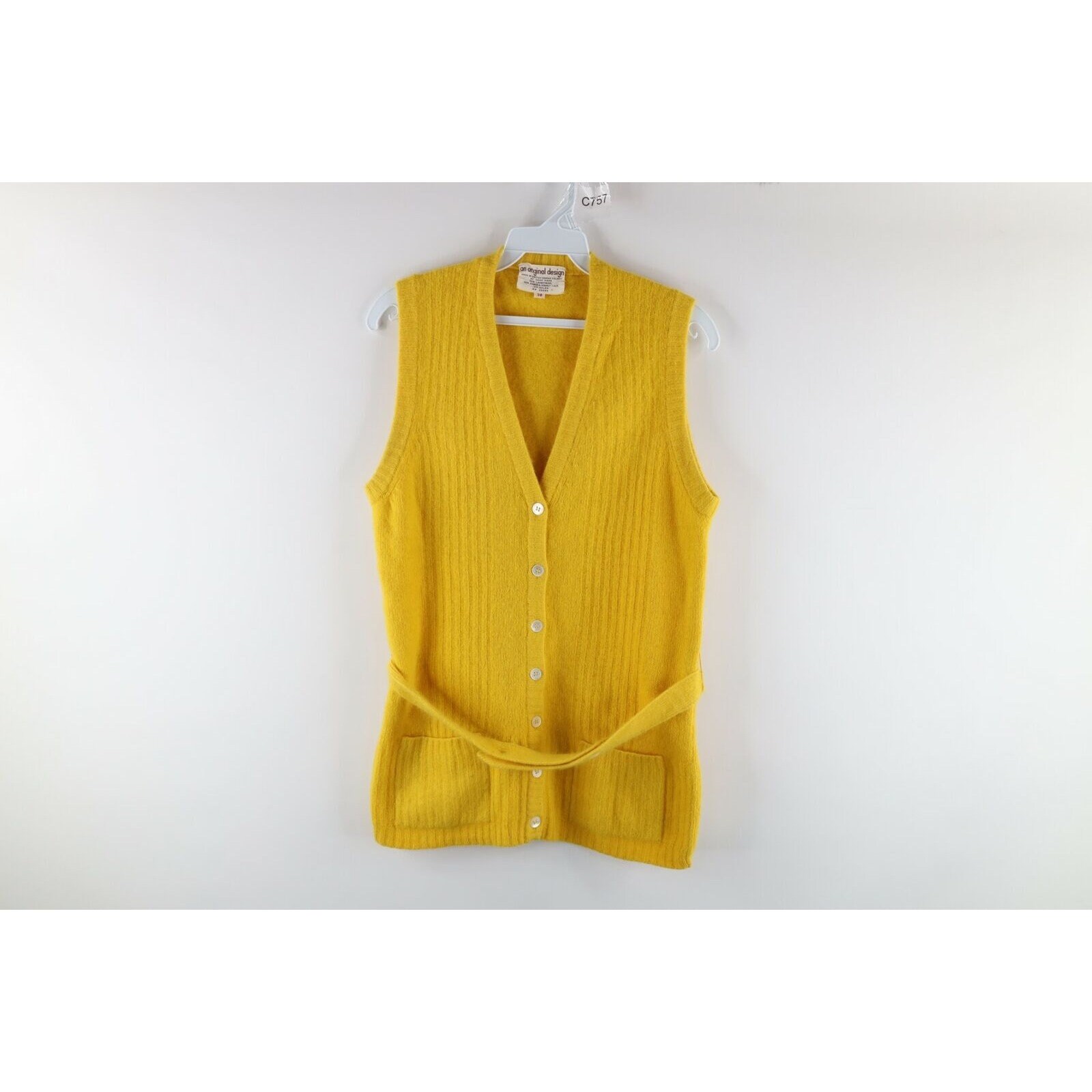 Belted Sweater Vest - Etsy