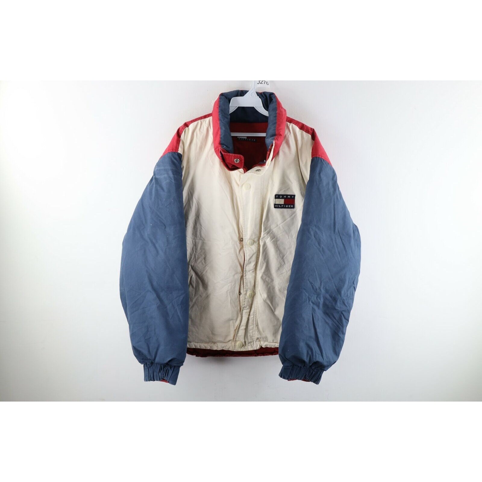 90s Tommy Hilfiger Mens L Spell Out 