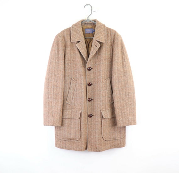 80s Pendleton Mens 42 Long Virgin Wool Tweed Herri