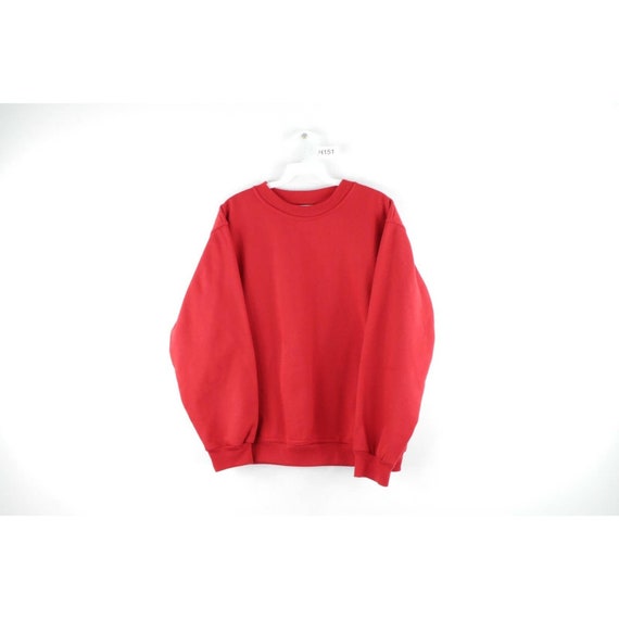 90s Streetwear Mens Medium Long Sleeve Blank Crewn