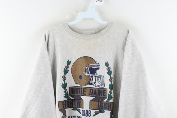 80s Champion Reverse Weave Notre Dame Football Na… - image 2