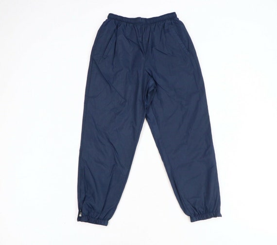 90s Russell Athletic Mens Large Blank Lined Nylon